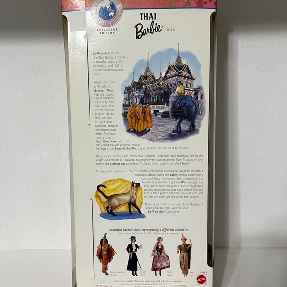 Dolls of The world Thai Barbie 1997 - Picture 2 of 2